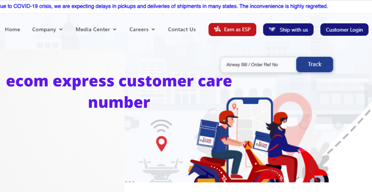 ecom express customer care number