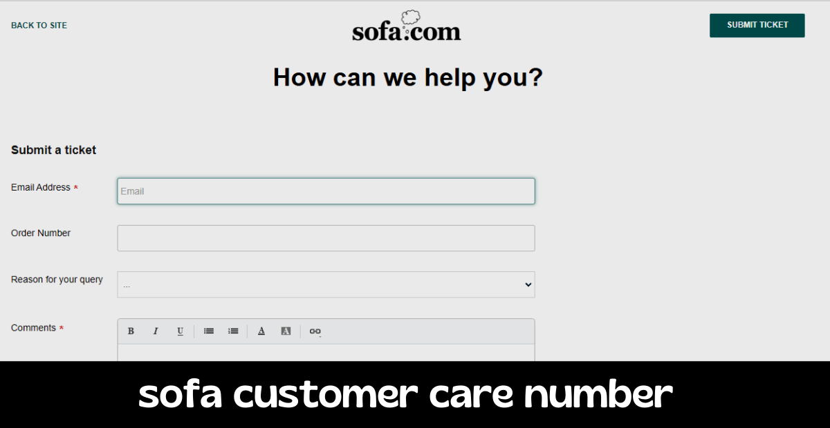 sofa customer care number