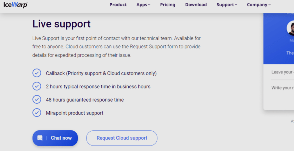 Customer Support – Chat