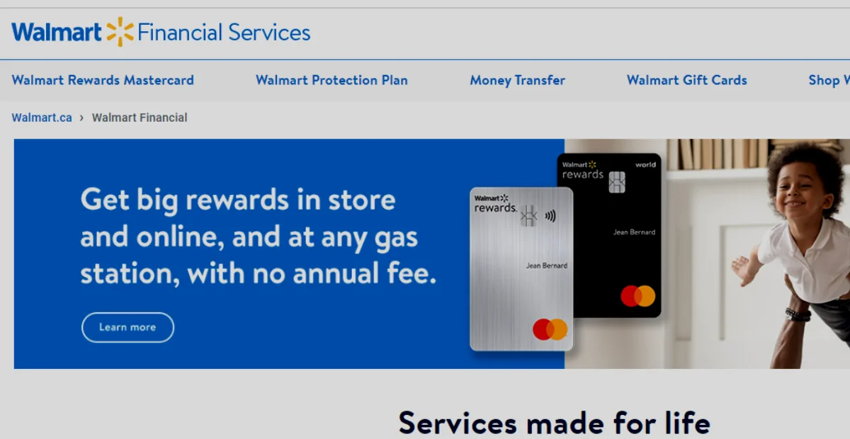 walmartfinancialservices.ca login and Customer Support