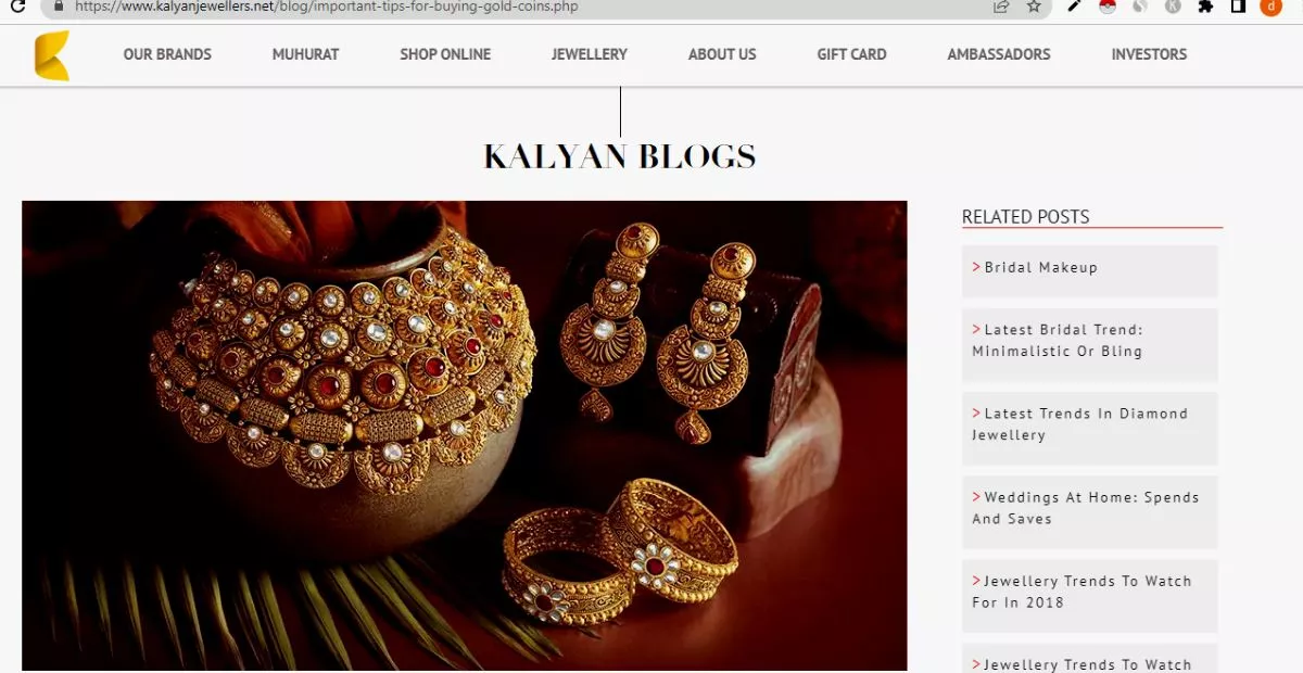 Making Charges For Gold In Kalyan Jewellers
