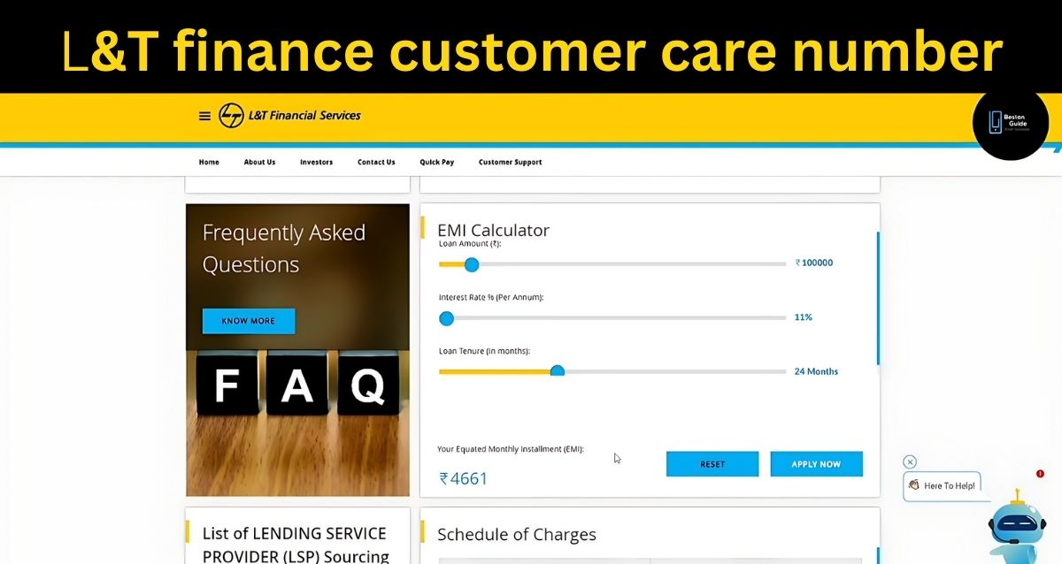 l&t finance customer care number